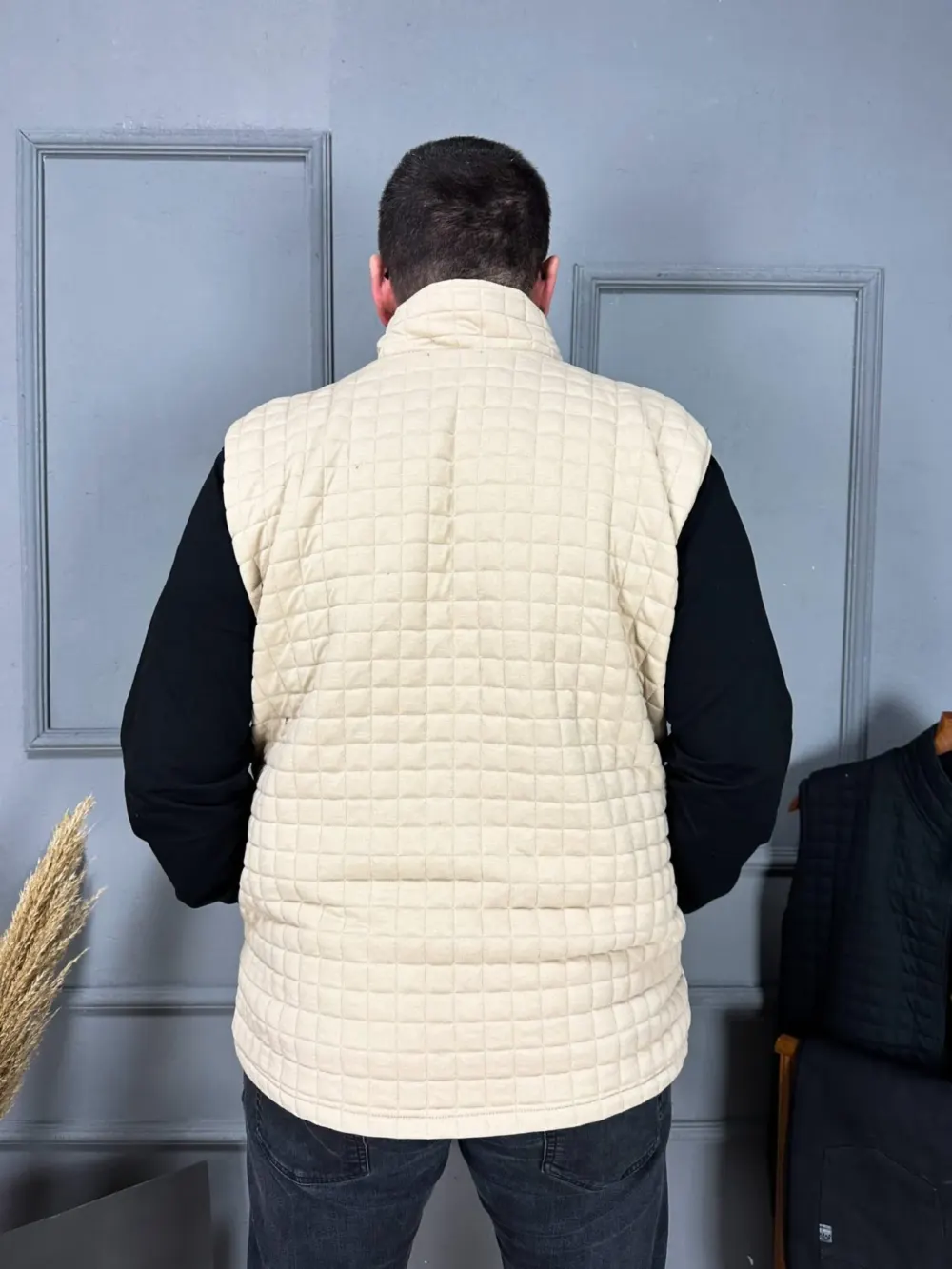 Büyük Beden Erkek İçi Polar Pamuk Yelek