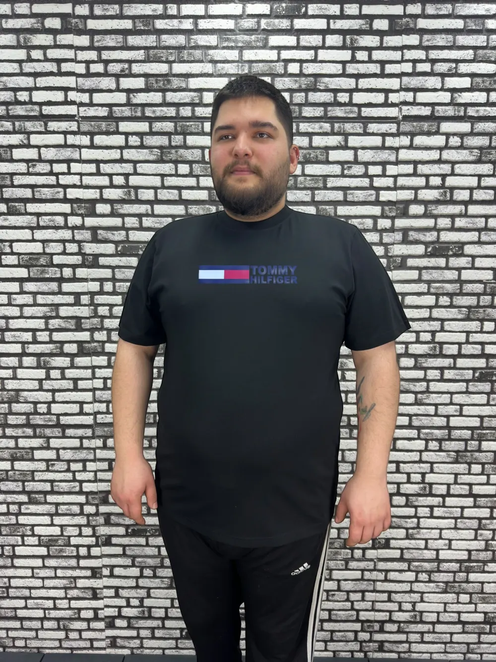 Erkek Büyük Beden Yeni Model Tişört Beyaz ve Siyah