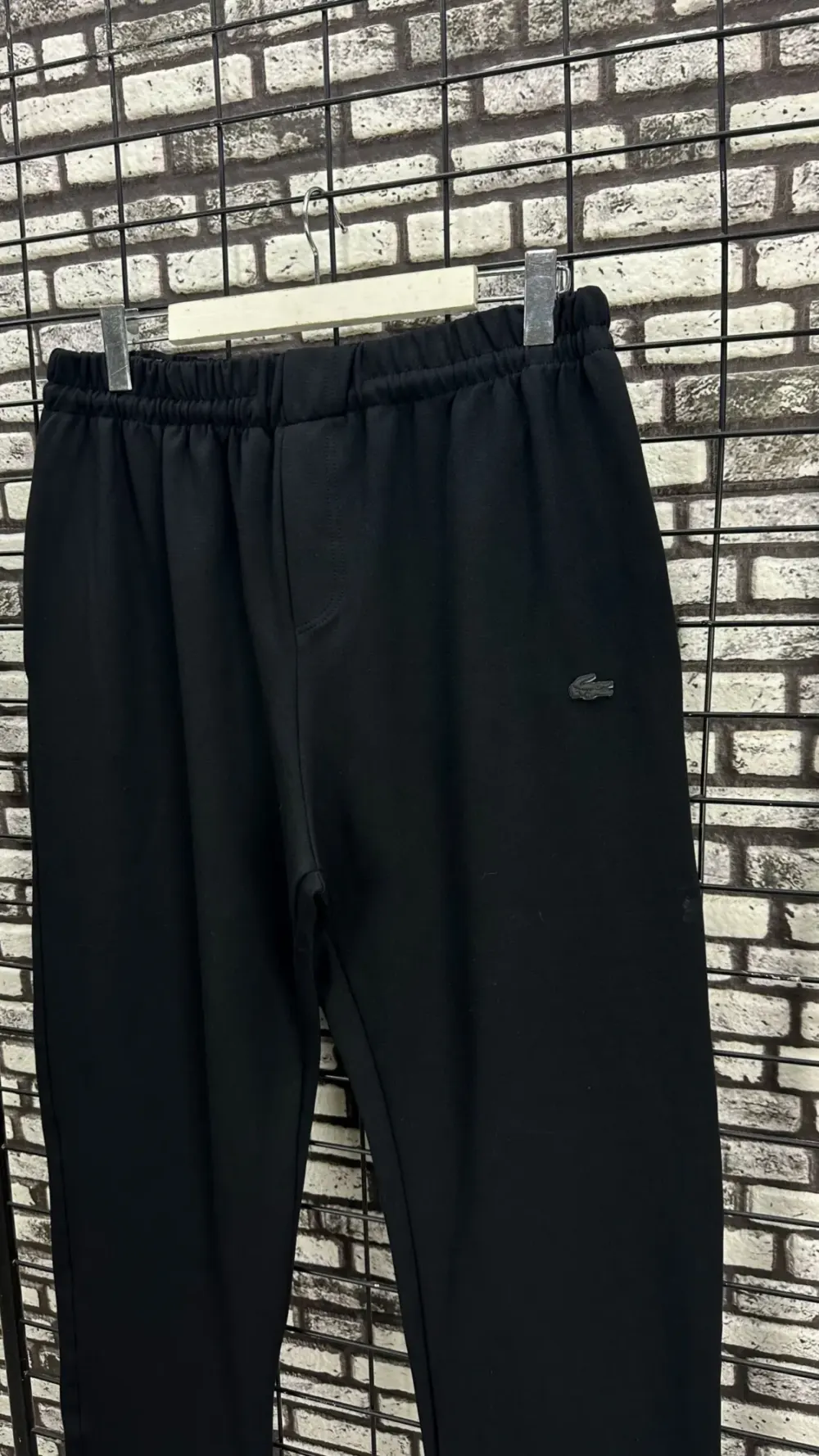 Büyük Beden Erkek Siyah Jogger Pantolon Eşofman Koyu Amblem
