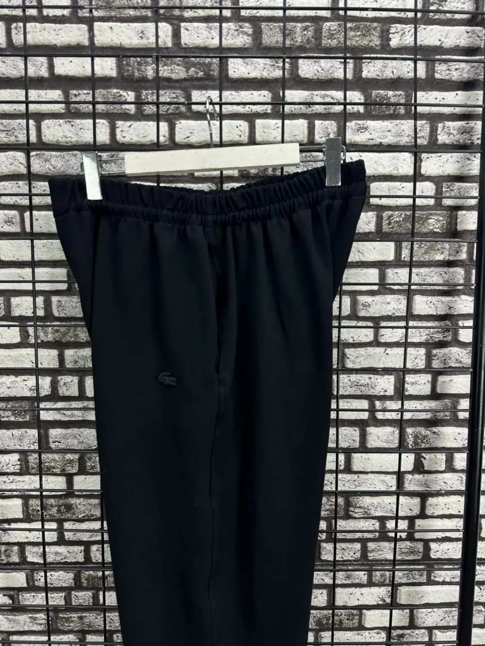 Büyük Beden Erkek Siyah Jogger Pantolon Eşofman Koyu Amblem