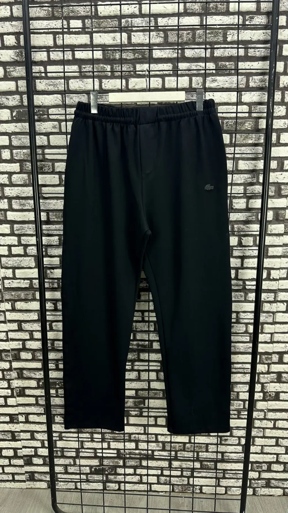 Büyük Beden Erkek Siyah Jogger Pantolon Eşofman Koyu Amblem