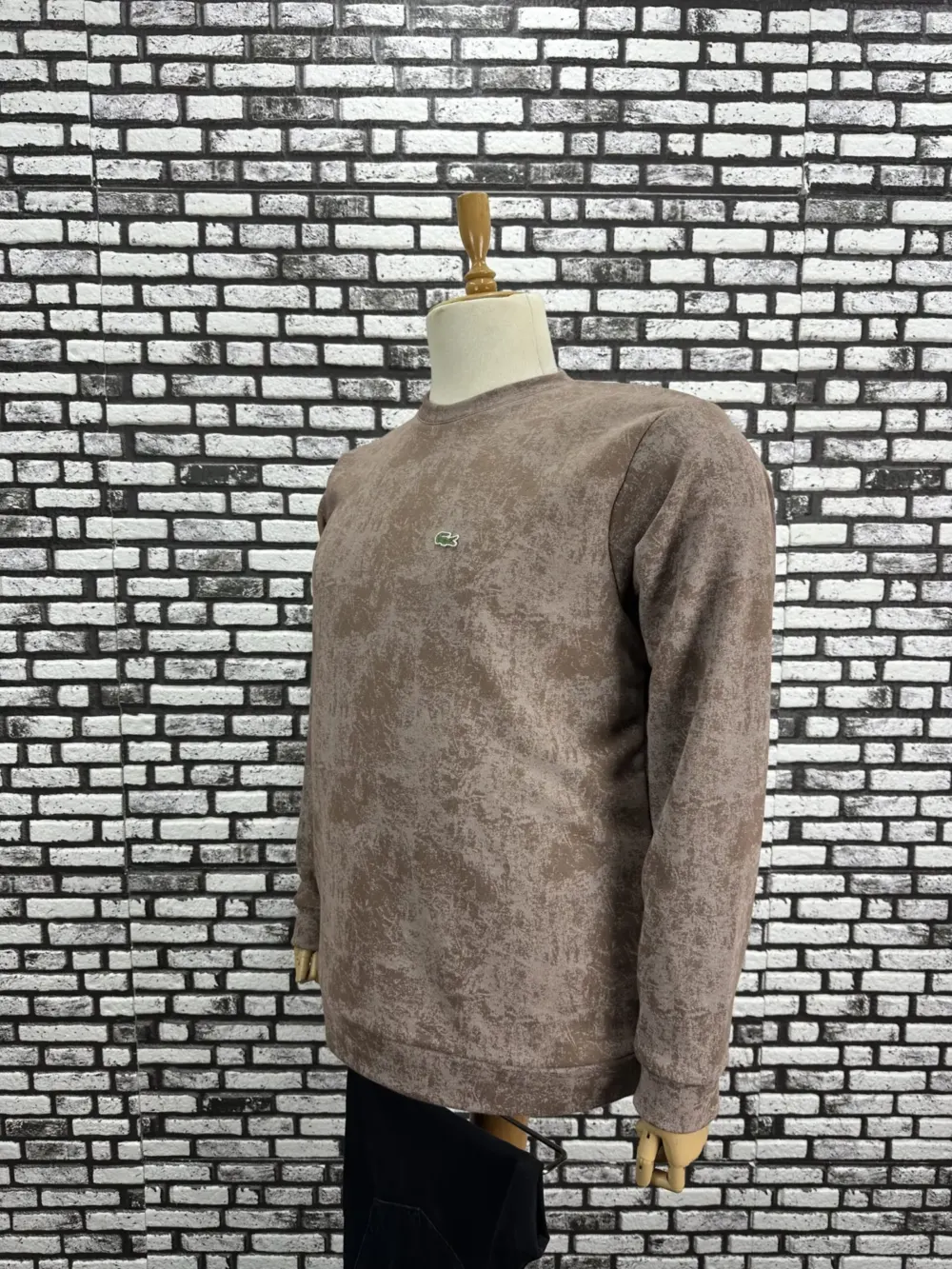 Büyük Beden Erkek Özel Desenli Model Yeni Sezon 3 İplik Şardonsuz Sweat 2 Renk