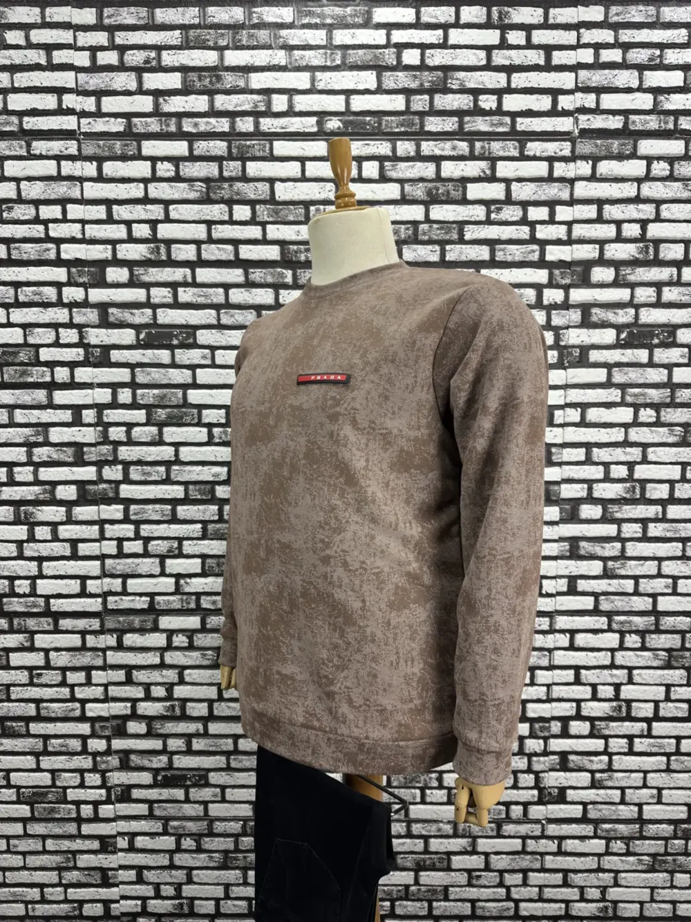 Büyük Beden Erkek Özel Desenli Model Yeni Sezon 3 İplik Şardonsuz Sweat 2 Renk