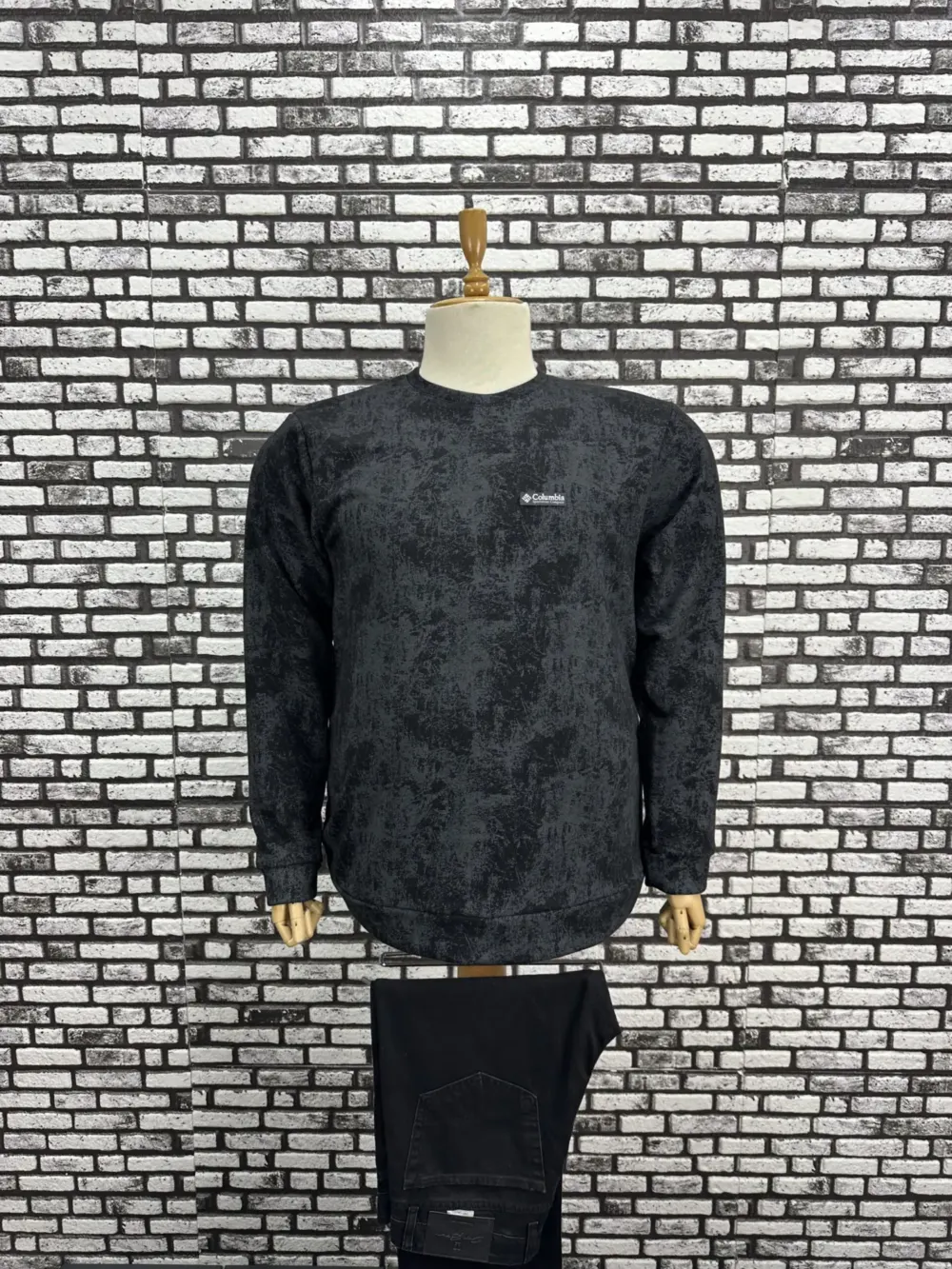 Büyük Beden Erkek Özel Desenli Model Yeni Sezon 3 İplik Şardonsuz Sweat 2 Renk