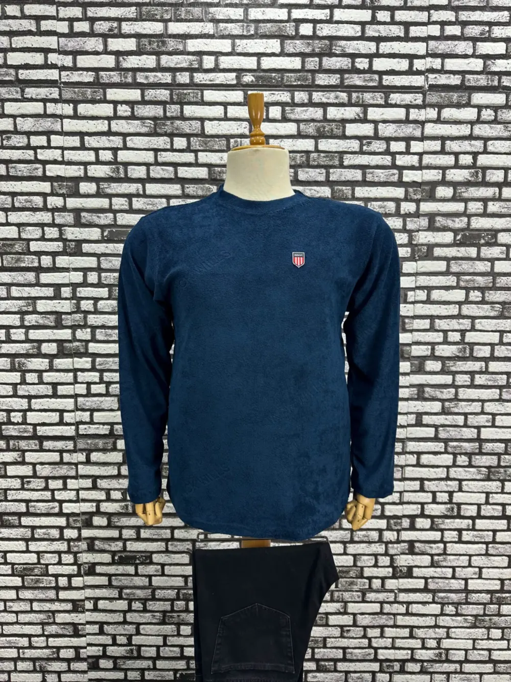 Büyük Beden Erkek Polar Yazılı Model Kampanyalı Sweat