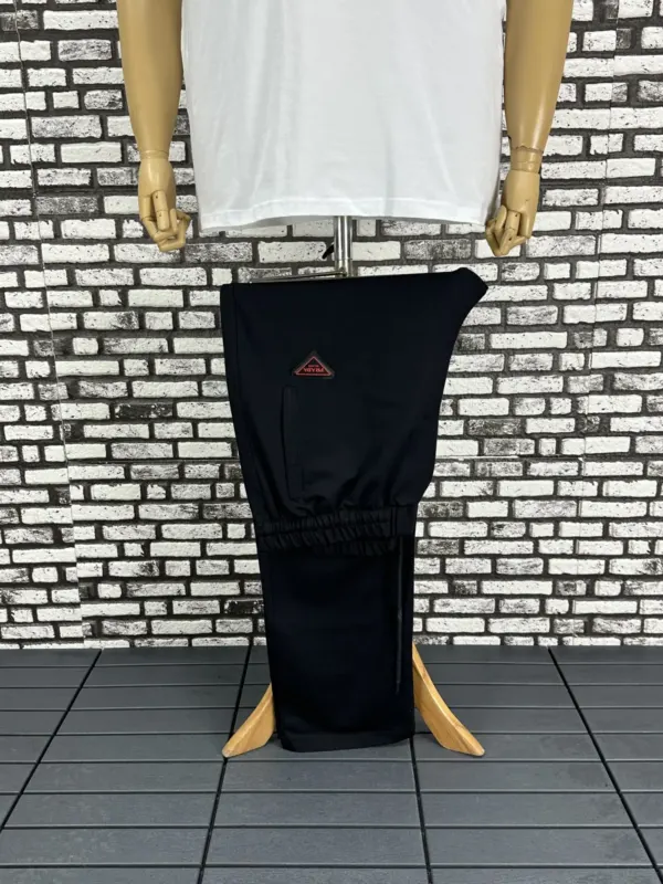 Büyük Beden Erkek Kauçuk Dikiş Yeni Model Penye Eşofman Altı Düz Lastikli Paça Lacivert Siyah Renk