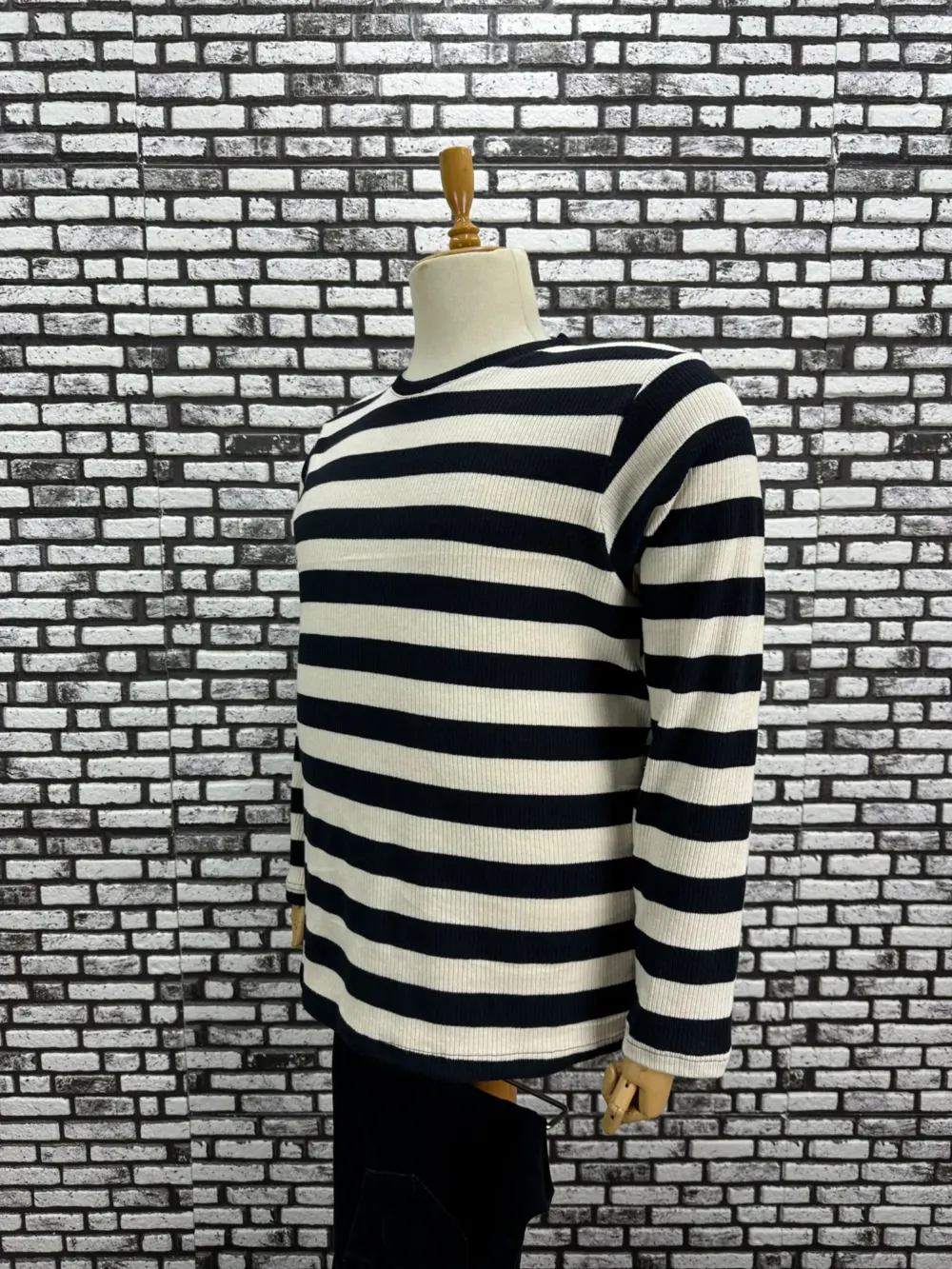 Büyük Beden Erkek Yeni Model Örme Çizgili Model Sweat Modacho