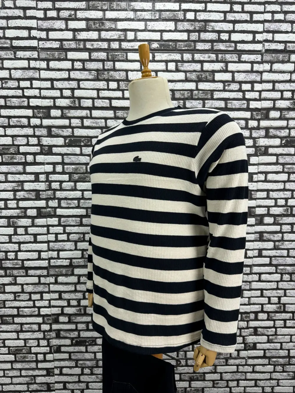 Büyük Beden Erkek Yeni Model Örme Çizgili Model Sweat