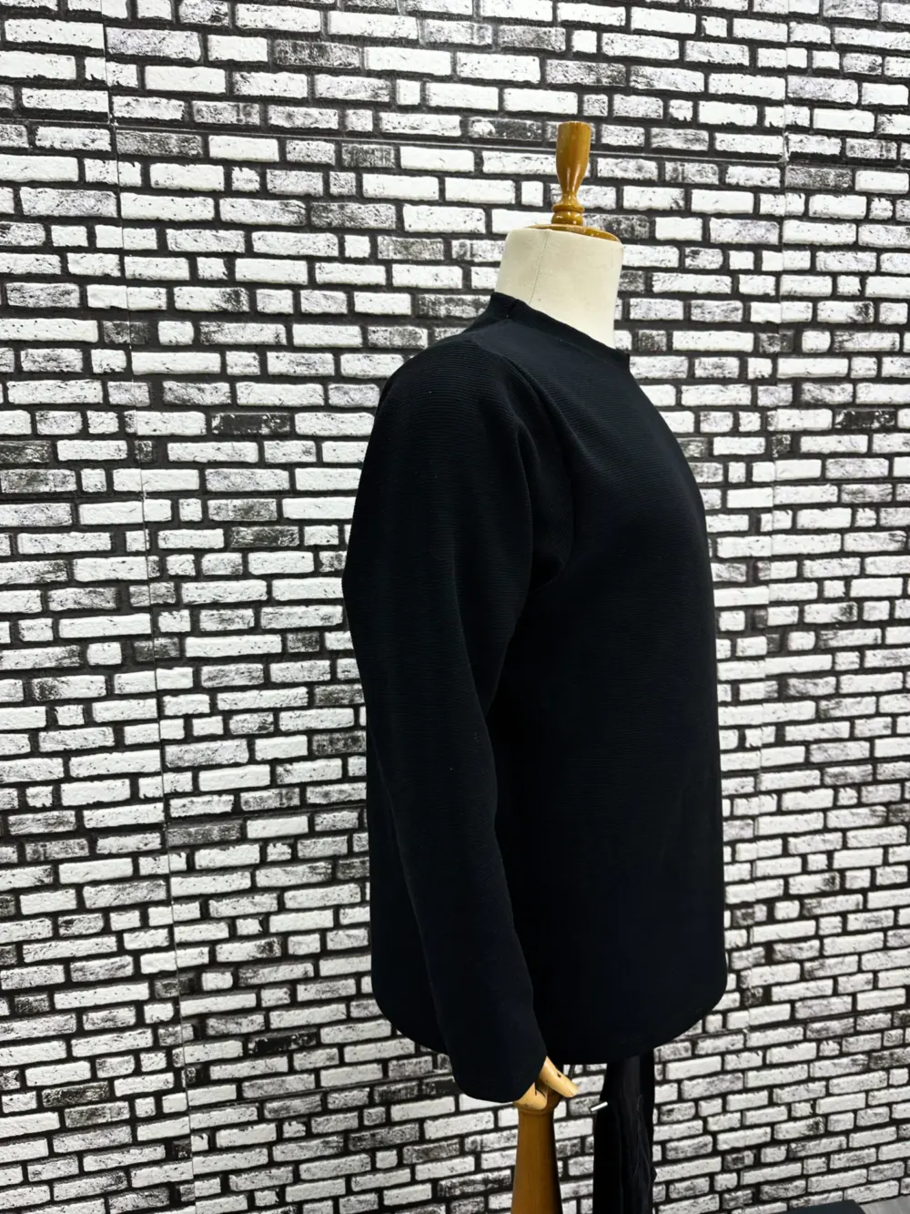 Büyük Beden Erkek Yeni Model Double Face Kumaş Çizgili Model Sweat Lacivert Siyah Renk