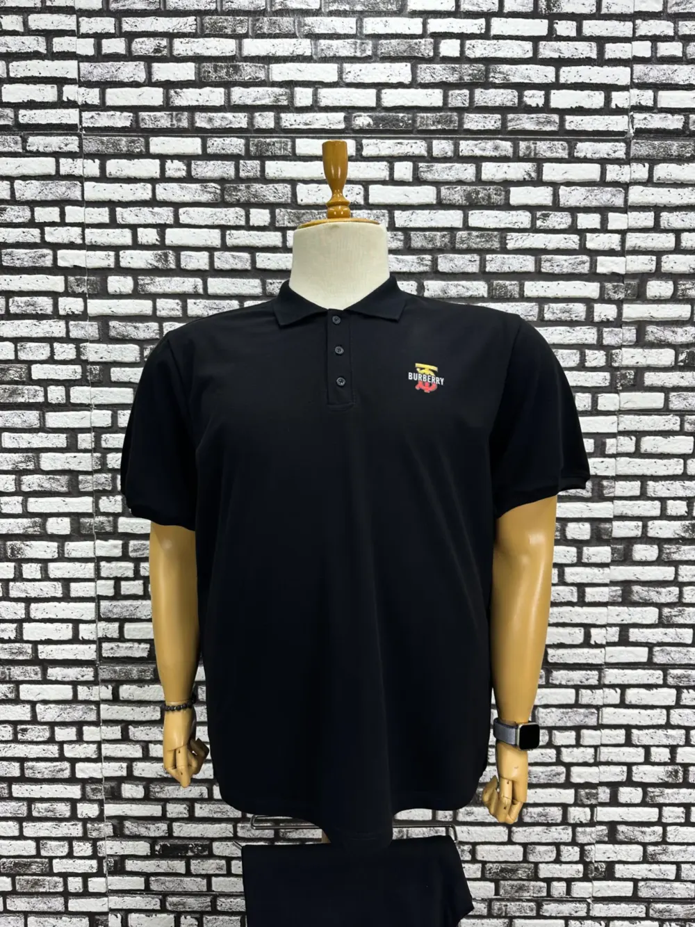 Büyük Beden Erkek Yeni Sezon Polo Yakalı Tişört Kabartma Baskı