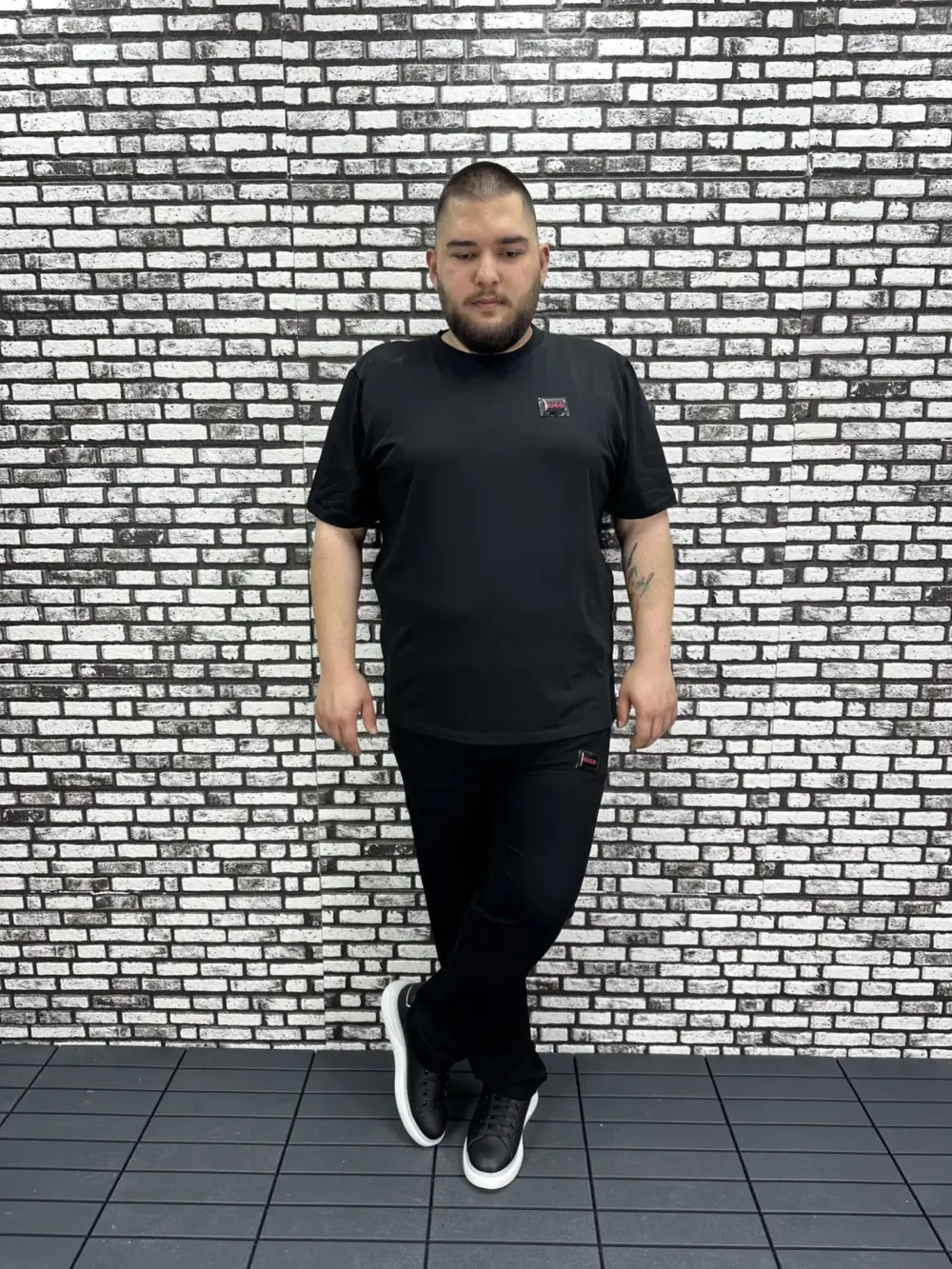 Büyük Beden Erkek Eşofman Tişört Kombin