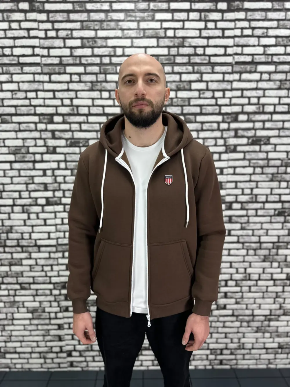 Küçük Beden 6 Renk 3 İplik Şardonlu Kapüşonlu Kanguru Cep  Hırka Erkek/Kadın