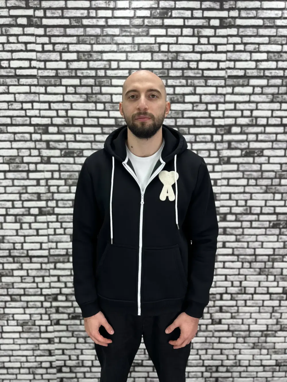 Küçük Beden 6 Renk 3 İplik Şardonlu Kapüşonlu Kanguru Cep  Hırka Erkek/Kadın