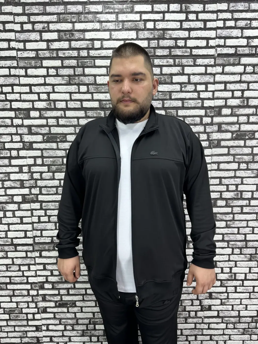 Büyük Beden Erkek Dalgıç Kumaş Hırka / Sadece Hırka Fiyatı. Koyu Amblem