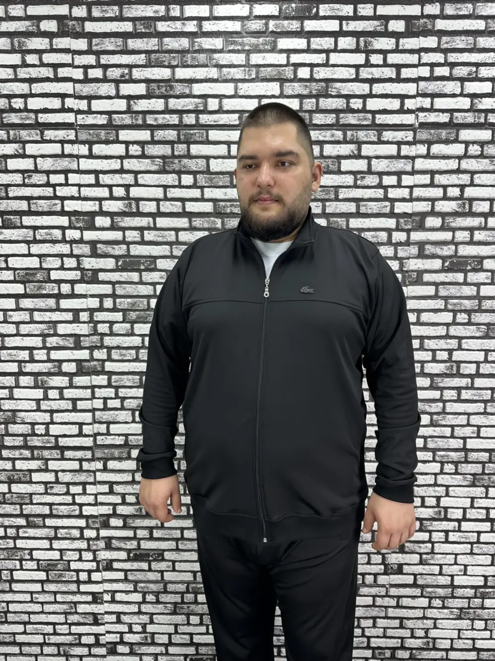 Büyük Beden Erkek Dalgıç Kumaş Hırka / Sadece Hırka Fiyatı. Koyu Amblem
