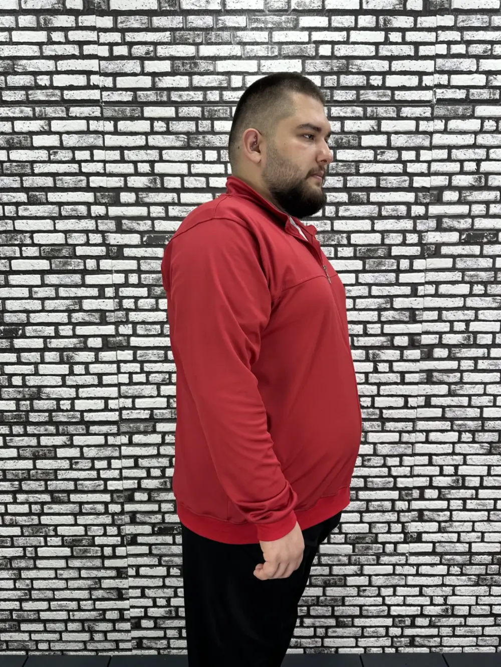 Büyük Beden Erkek Dalgıç Kumaş Eşofman Takımı Lastikli Düz Paça Modacho