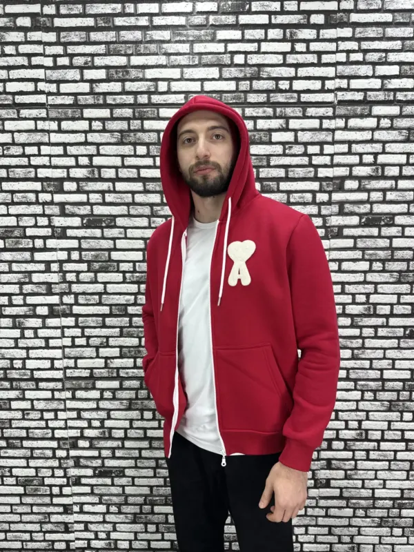 Küçük Beden 6 Renk 3 İplik Şardonlu Kapüşonlu Kanguru Cep  Hırka Erkek/Kadın