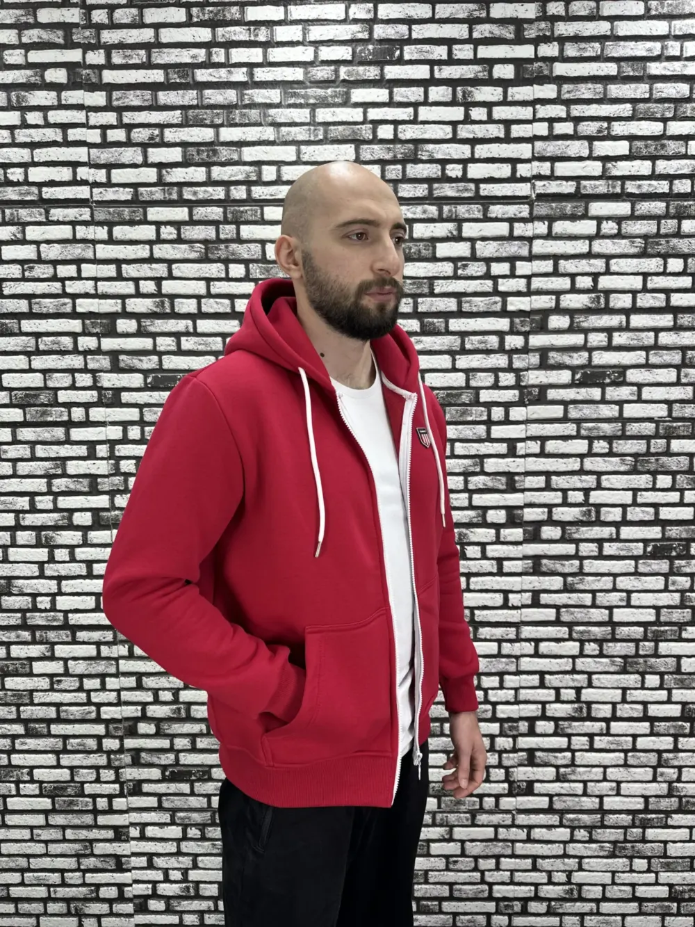 Küçük Beden 6 Renk 3 İplik Şardonlu Kapüşonlu Kanguru Cep  Hırka Erkek/Kadın