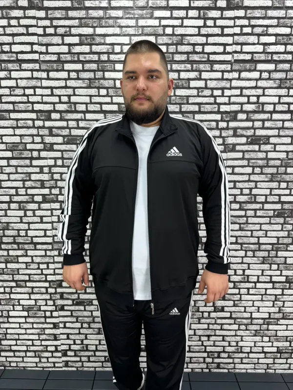 Büyük Beden Erkek Dalgıç Kumaş Dijital Baskı Şeritli Hırka / Sadece Hırka Fiyatı.