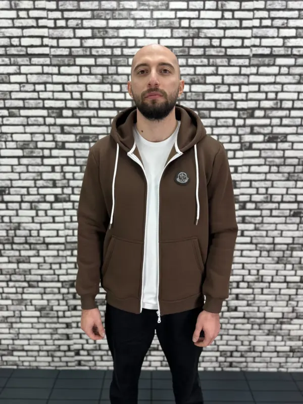 Küçük Beden 6 Renk 3 İplik Şardonlu Kapüşonlu Kanguru Cep  Hırka Erkek/Kadın
