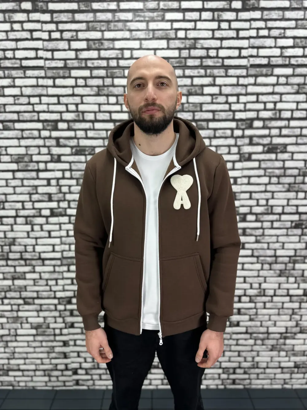 Küçük Beden 6 Renk 3 İplik Şardonlu Kapüşonlu Kanguru Cep  Hırka Erkek/Kadın