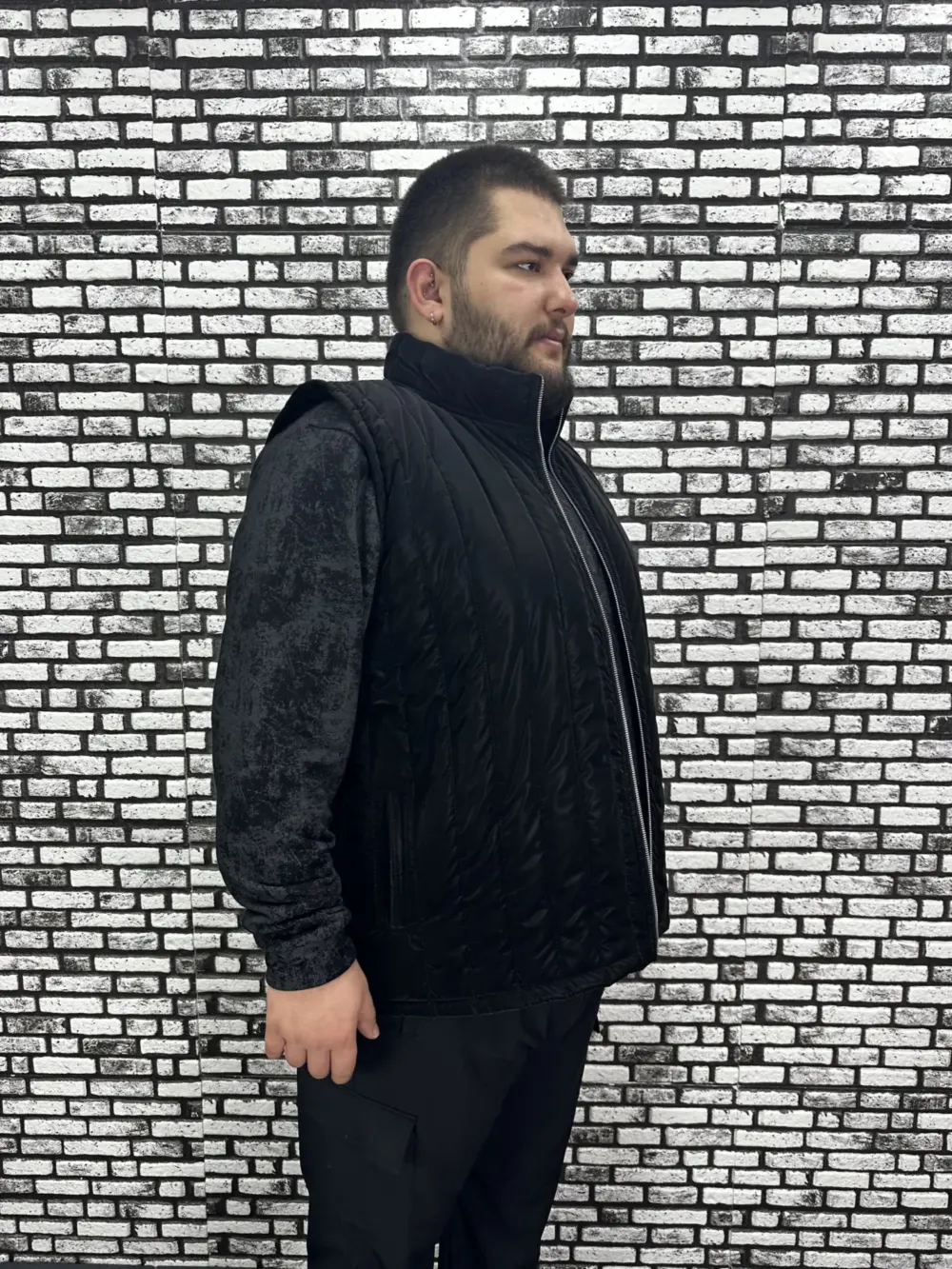 Büyük Beden Erkek Yeni Model Şişme Yelek İçi Astarlı