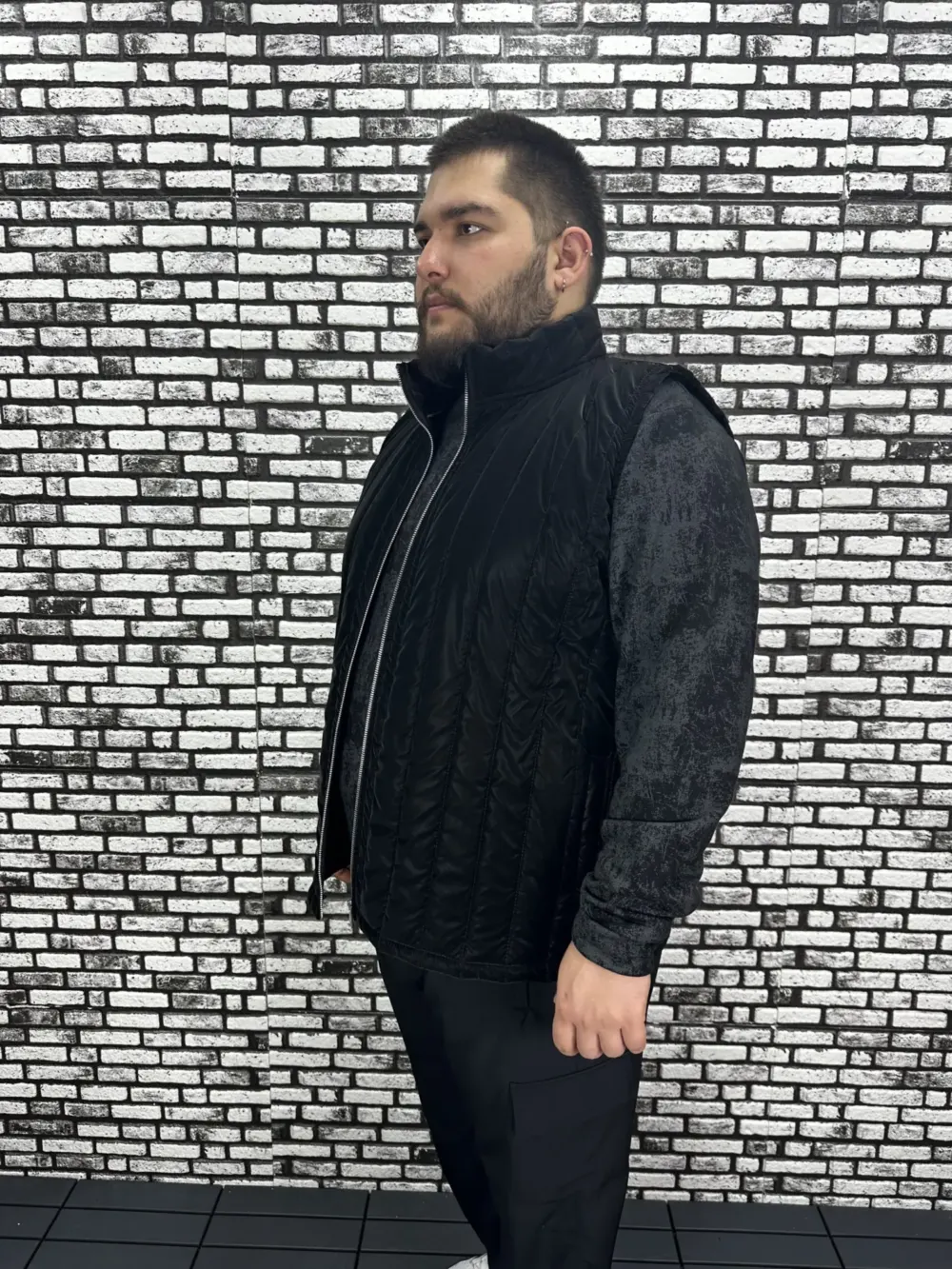 Büyük Beden Erkek Yeni Model Şişme Yelek İçi Astarlı Modacho