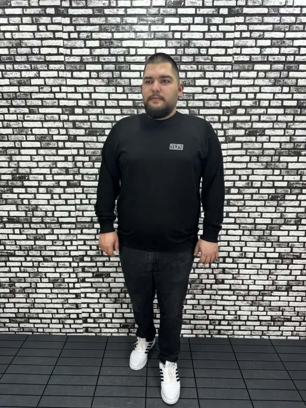 Büyük Beden Erkek Yeni Sezon Sweat Beyaz Kırmızı Siyah Lacivert Renk Dikiş Amblem