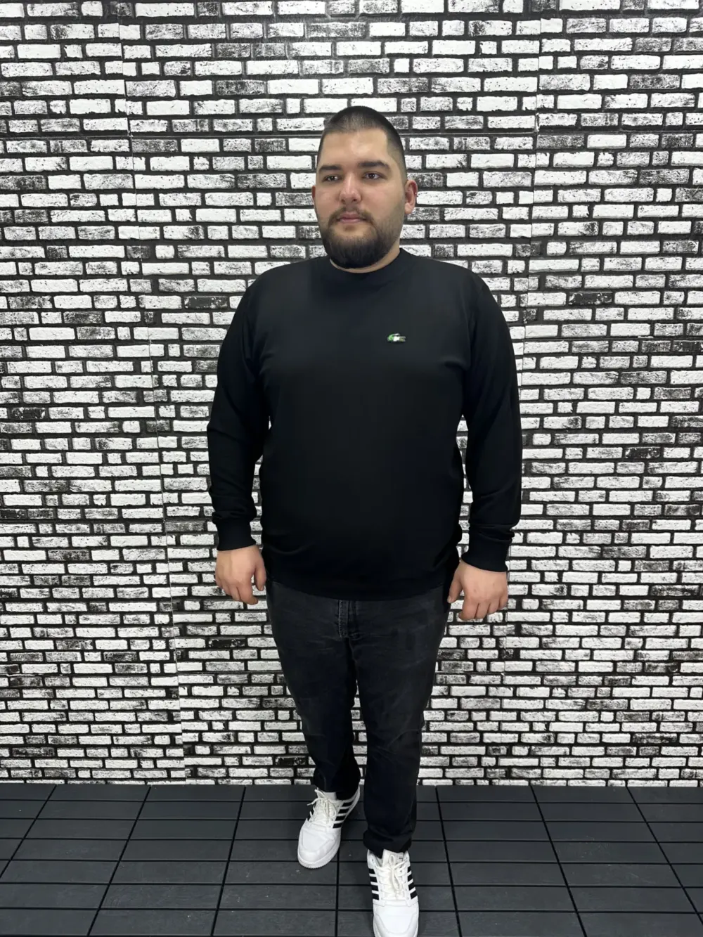 Büyük Beden Erkek Yeni Sezon Sweat Beyaz Kırmızı Siyah Lacivert Renk Dikiş Amblem