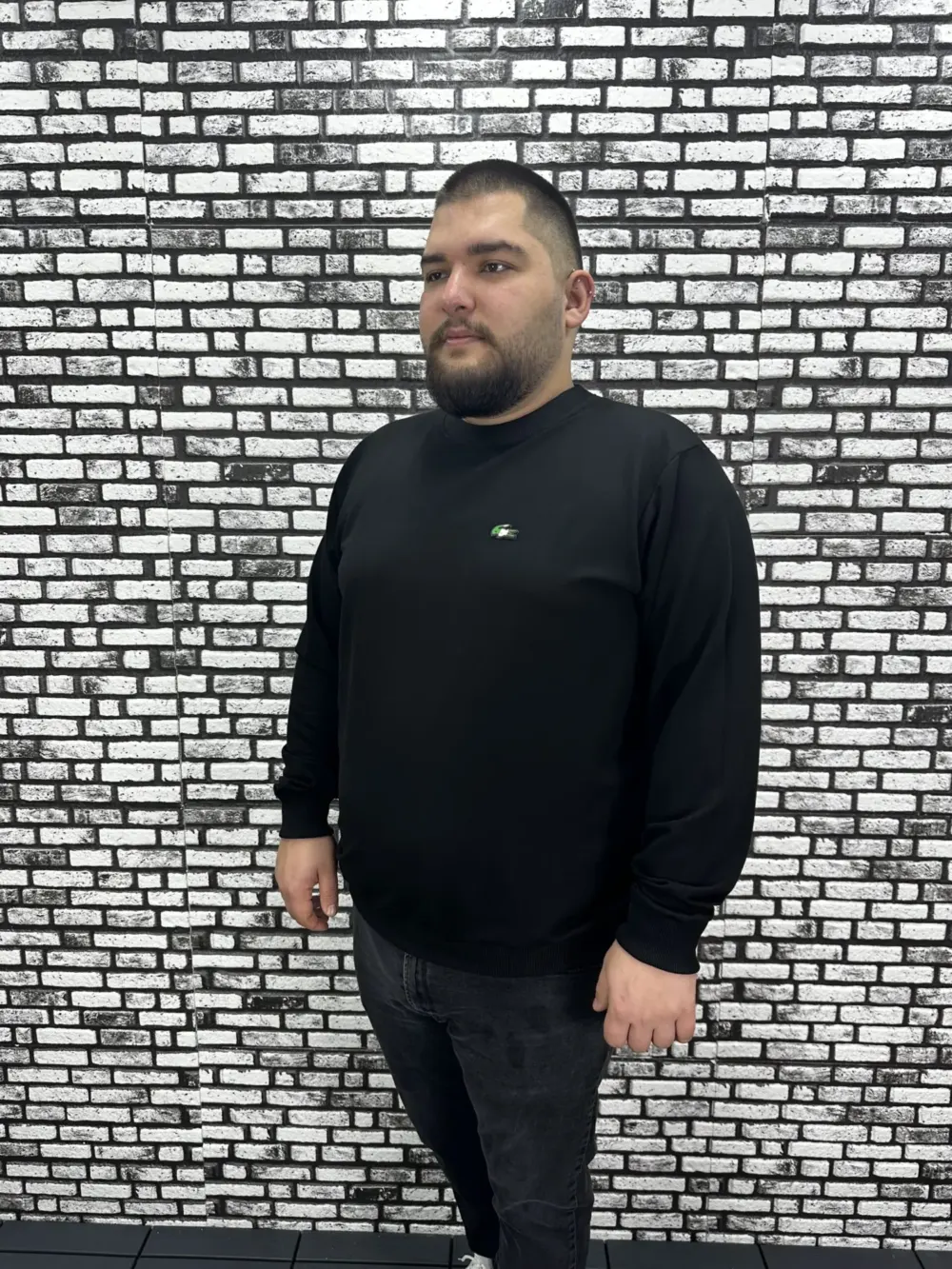 Büyük Beden Erkek Yeni Sezon Sweat Beyaz Kırmızı Siyah Lacivert Renk Dikiş Amblem