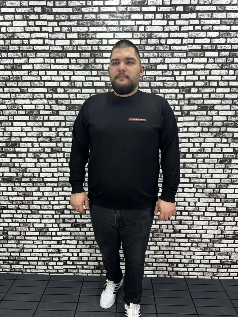 Büyük Beden Erkek Yeni Sezon Sweat Beyaz Kırmızı Siyah Lacivert Renk Dikiş Amblem