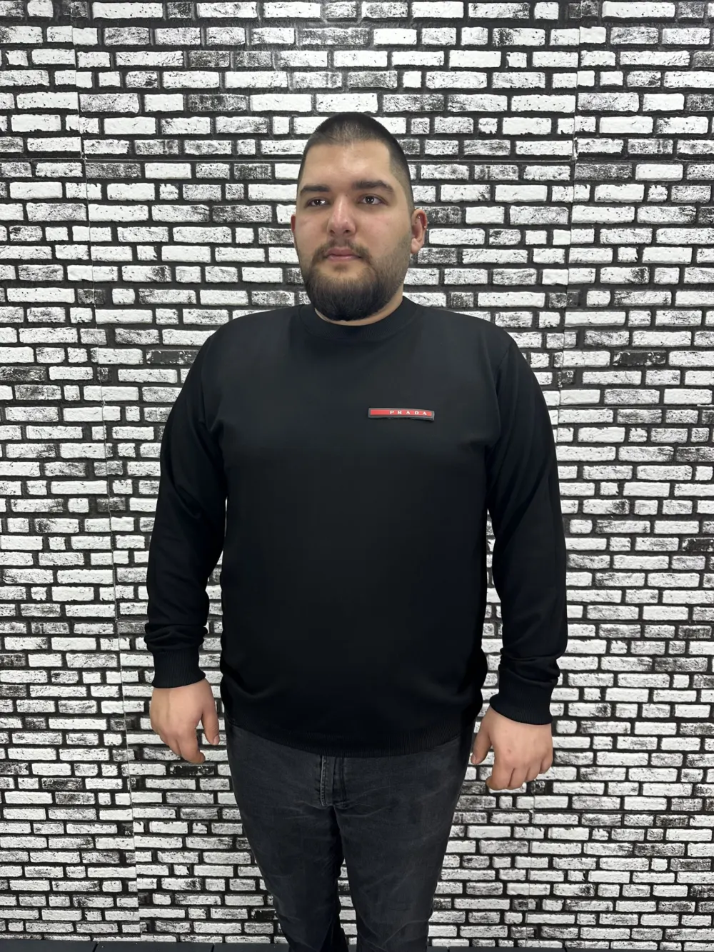 Büyük Beden Erkek Yeni Sezon Sweat Beyaz Kırmızı Siyah Lacivert Renk Dikiş Amblem