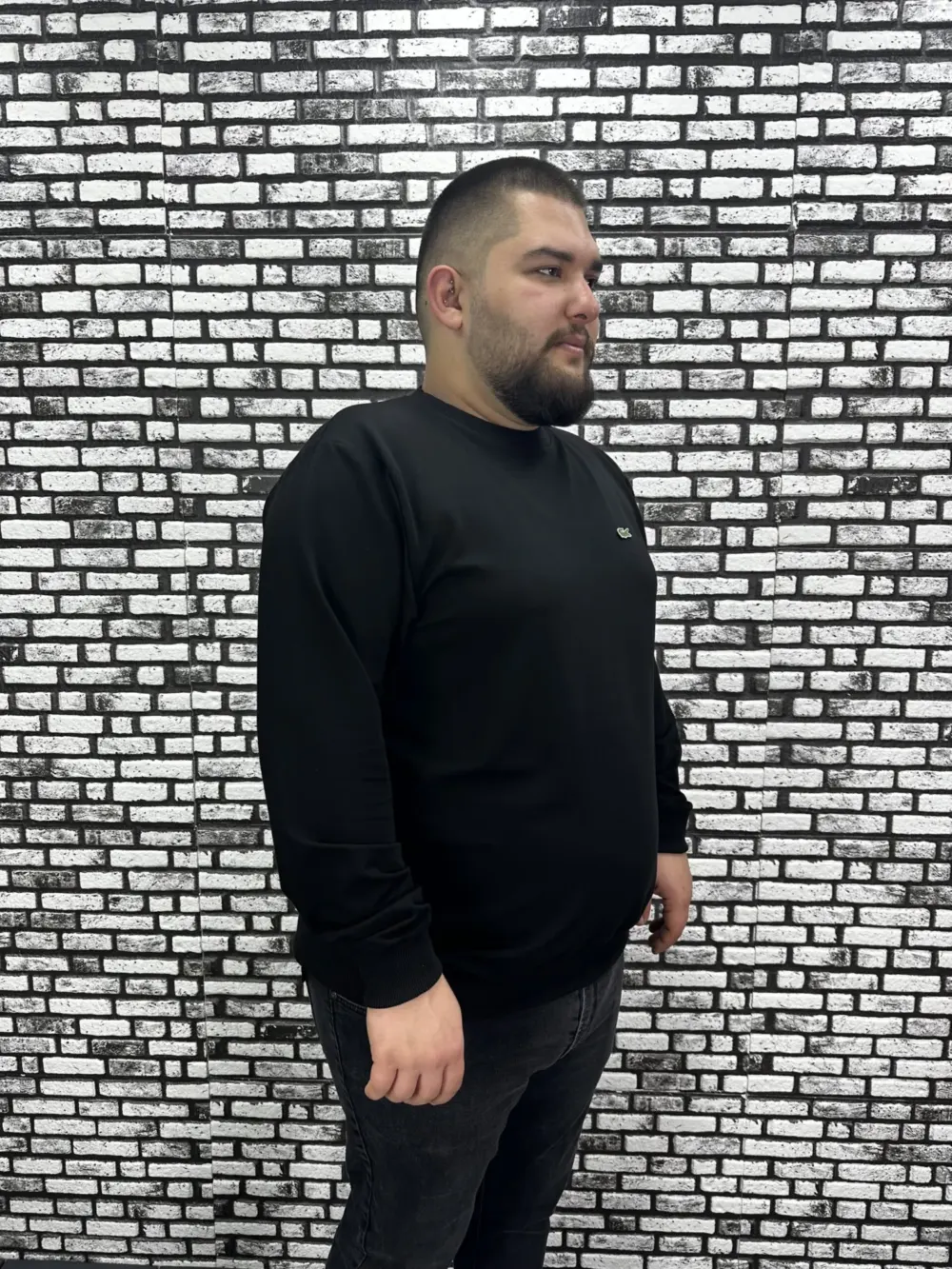 Büyük Beden Erkek Yeni Sezon Sweat Beyaz Kırmızı Siyah Lacivert Renk Dikiş Amblem