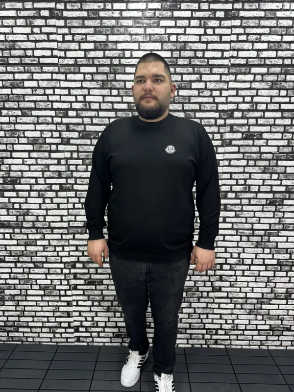 Büyük Beden Erkek Yeni Sezon Sweat Beyaz Kırmızı Siyah Lacivert Renk Dikiş Amblem