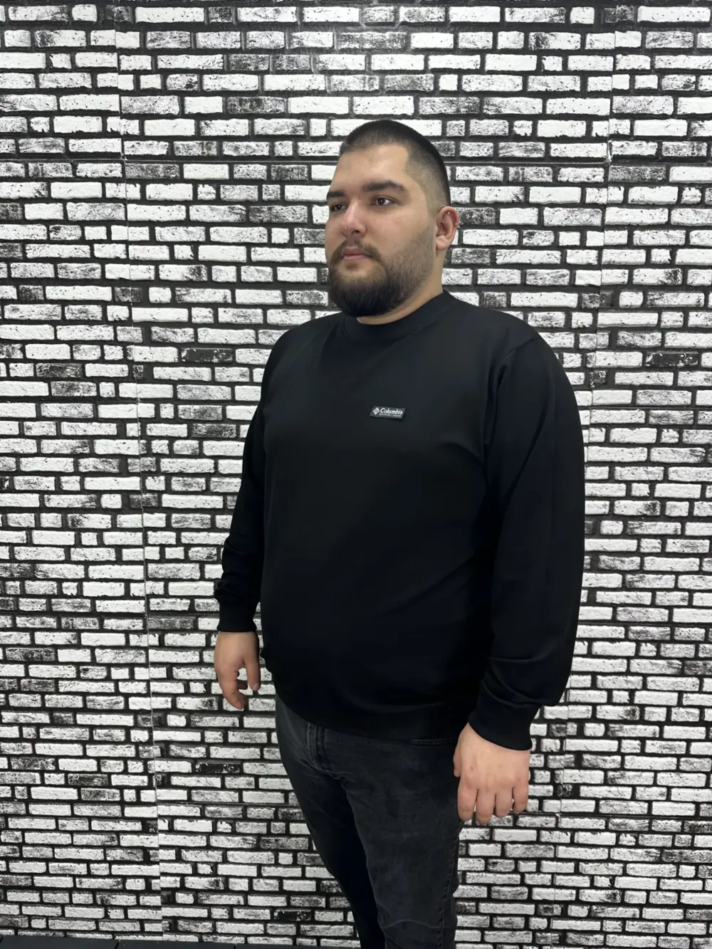 Büyük Beden Erkek Yeni Sezon Sweat Beyaz Kırmızı Siyah Lacivert Renk Dikiş Amblem