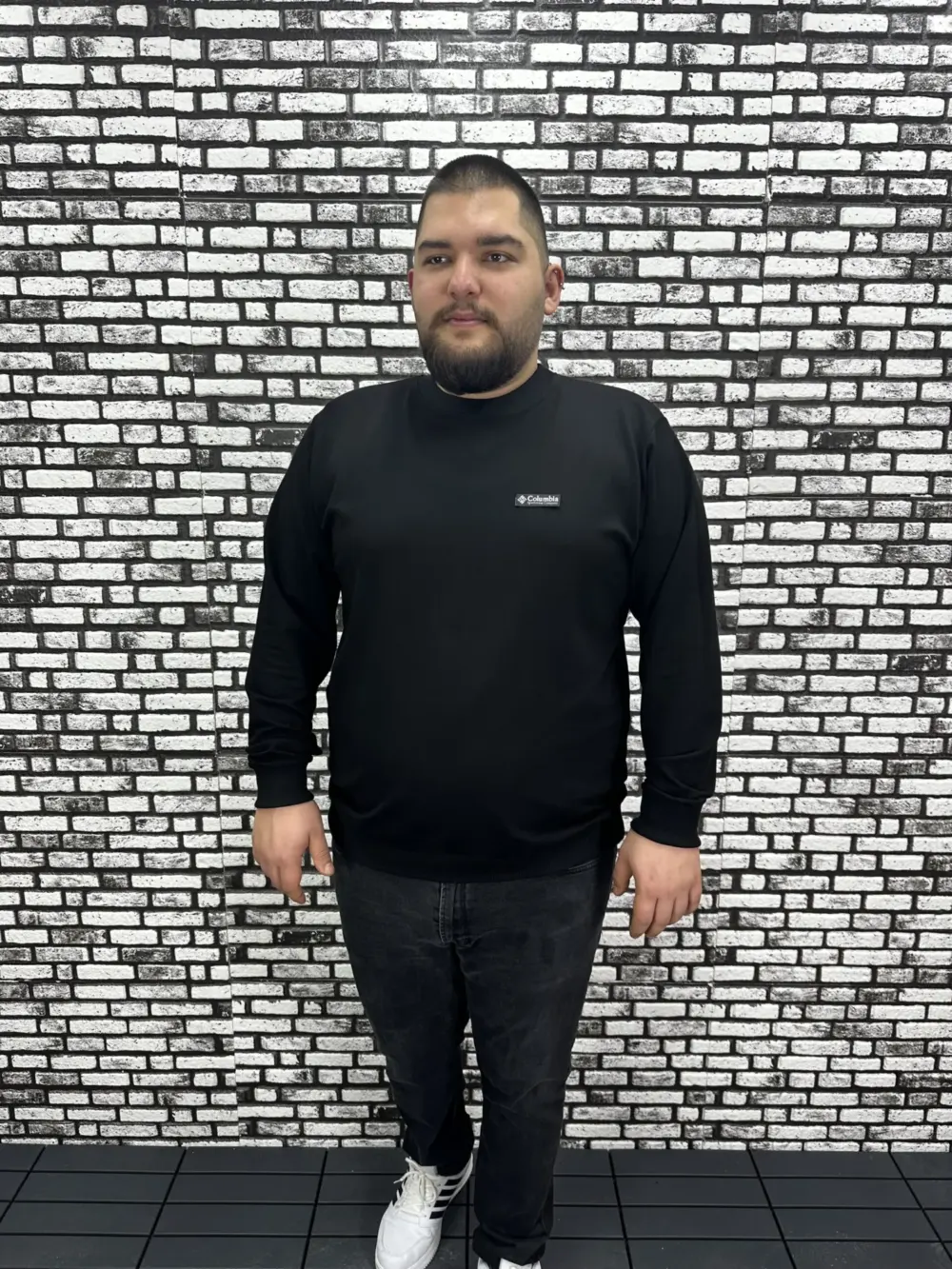 Büyük Beden Erkek Yeni Sezon Sweat Beyaz Kırmızı Siyah Lacivert Renk Dikiş Amblem