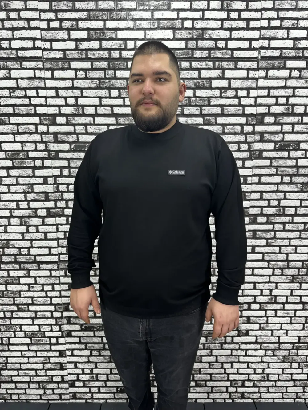 Büyük Beden Erkek Yeni Sezon Sweat Beyaz Kırmızı Siyah Lacivert Renk Dikiş Amblem