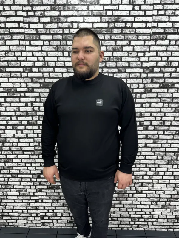 Büyük Beden Erkek Yeni Sezon Sweat Beyaz Kırmızı Siyah Lacivert Renk Dikiş Amblem