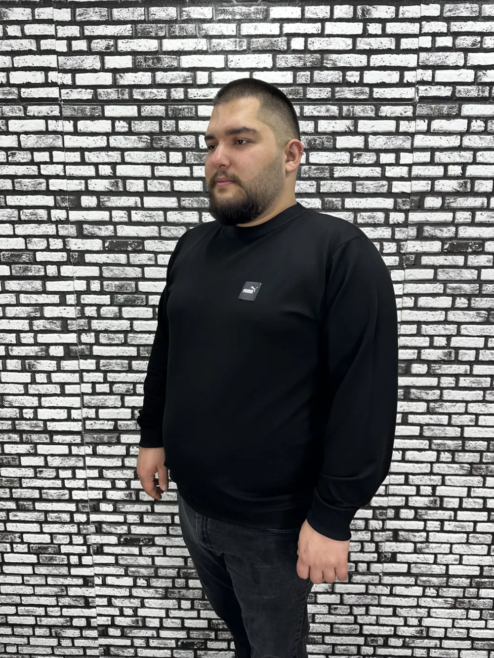 Büyük Beden Erkek Yeni Sezon Sweat Beyaz Kırmızı Siyah Lacivert Renk Dikiş Amblem