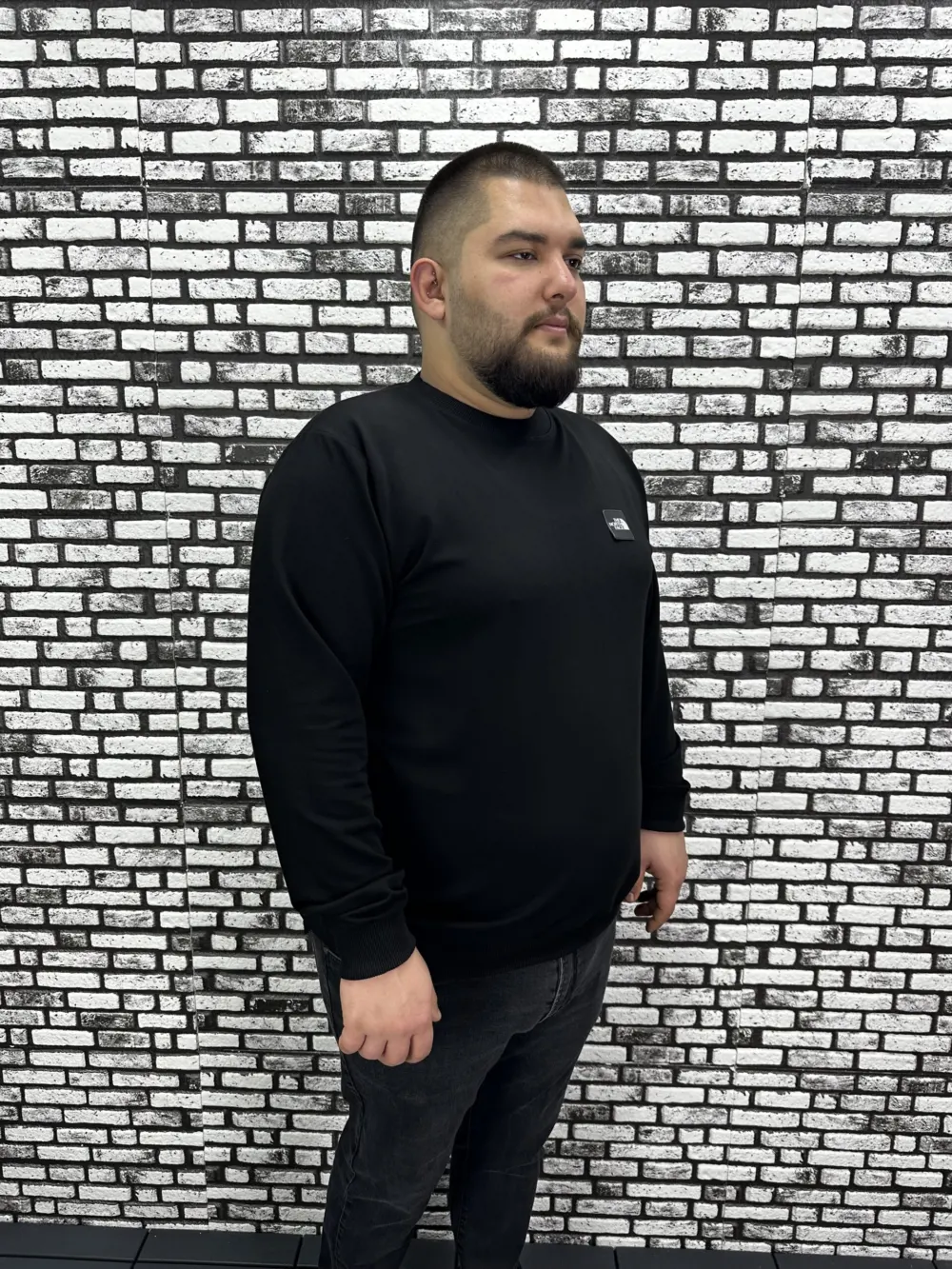 Büyük Beden Erkek Yeni Sezon Sweat Beyaz Kırmızı Siyah Lacivert Renk Dikiş Amblem
