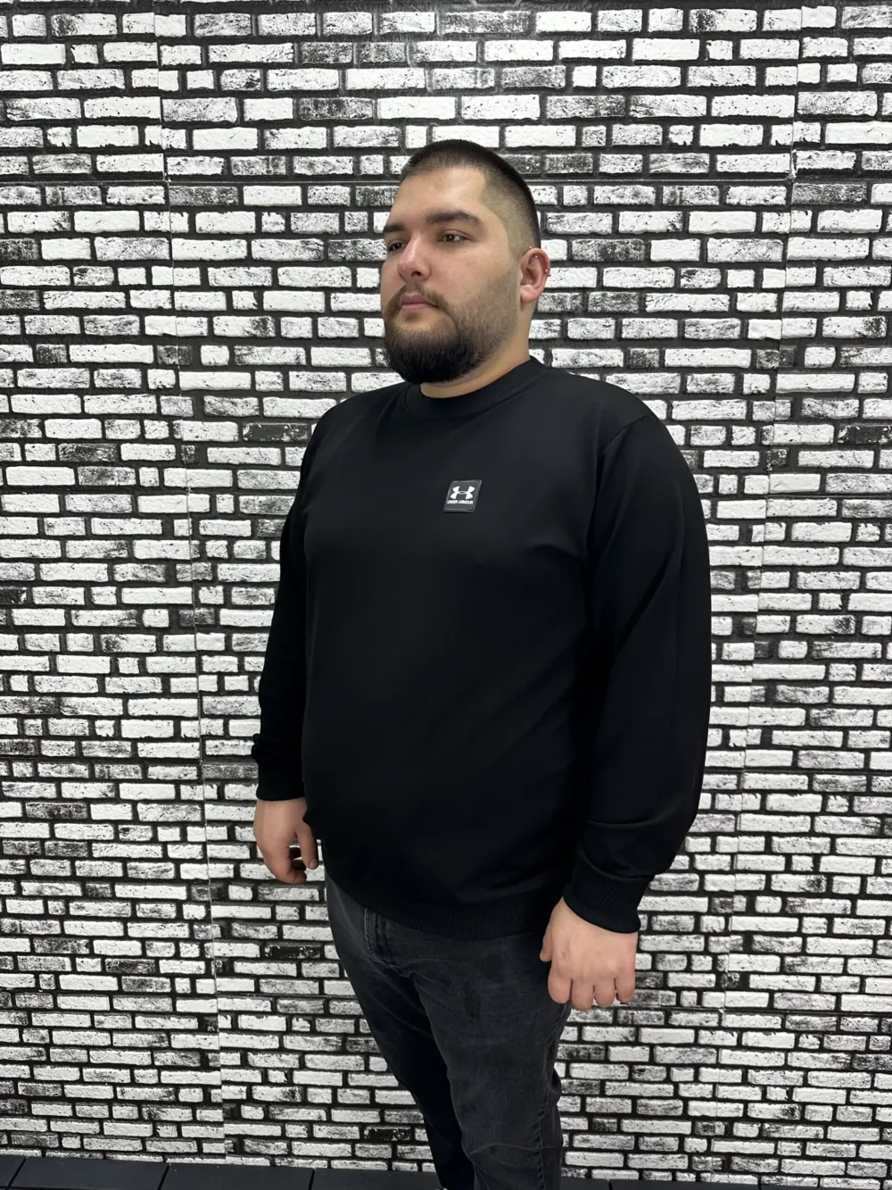 Büyük Beden Erkek Yeni Sezon Sweat Beyaz Kırmızı Siyah Lacivert Renk Dikiş Amblem