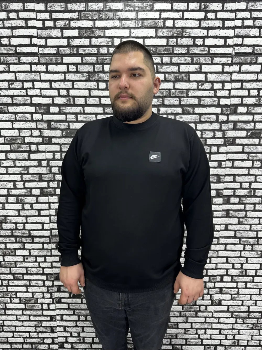 Büyük Beden Erkek Yeni Sezon Sweat Beyaz Kırmızı Siyah Lacivert Renk Dikiş Amblem
