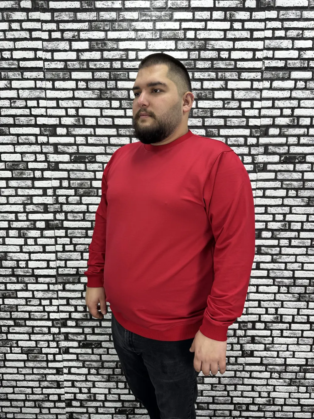 Büyük Beden Erkek Yeni Sezon Sweat Beyaz Kırmızı Siyah Lacivert Renk Modacho