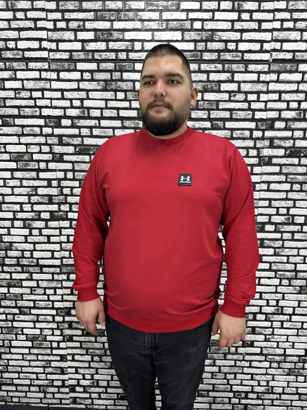 Büyük Beden Erkek Yeni Sezon Sweat Beyaz Kırmızı Siyah Lacivert Renk Dikiş Amblem