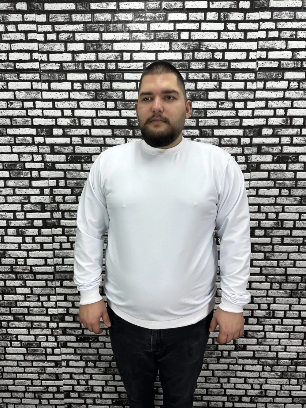 Büyük Beden Erkek Yeni Sezon Sweat Beyaz Kırmızı Siyah Lacivert Renk Modacho