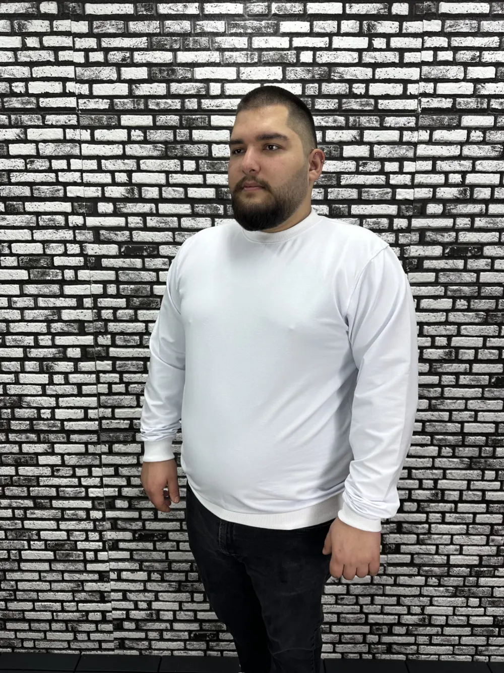Büyük Beden Erkek Yeni Sezon Sweat Beyaz Kırmızı Siyah Lacivert Renk Modacho