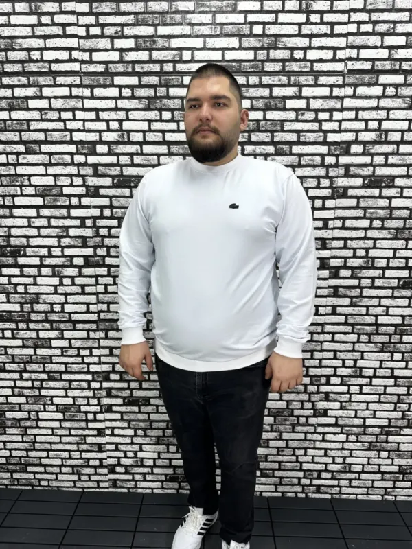 Büyük Beden Erkek Yeni Sezon Sweat Beyaz Kırmızı Siyah Lacivert Renk Dikiş Amblem