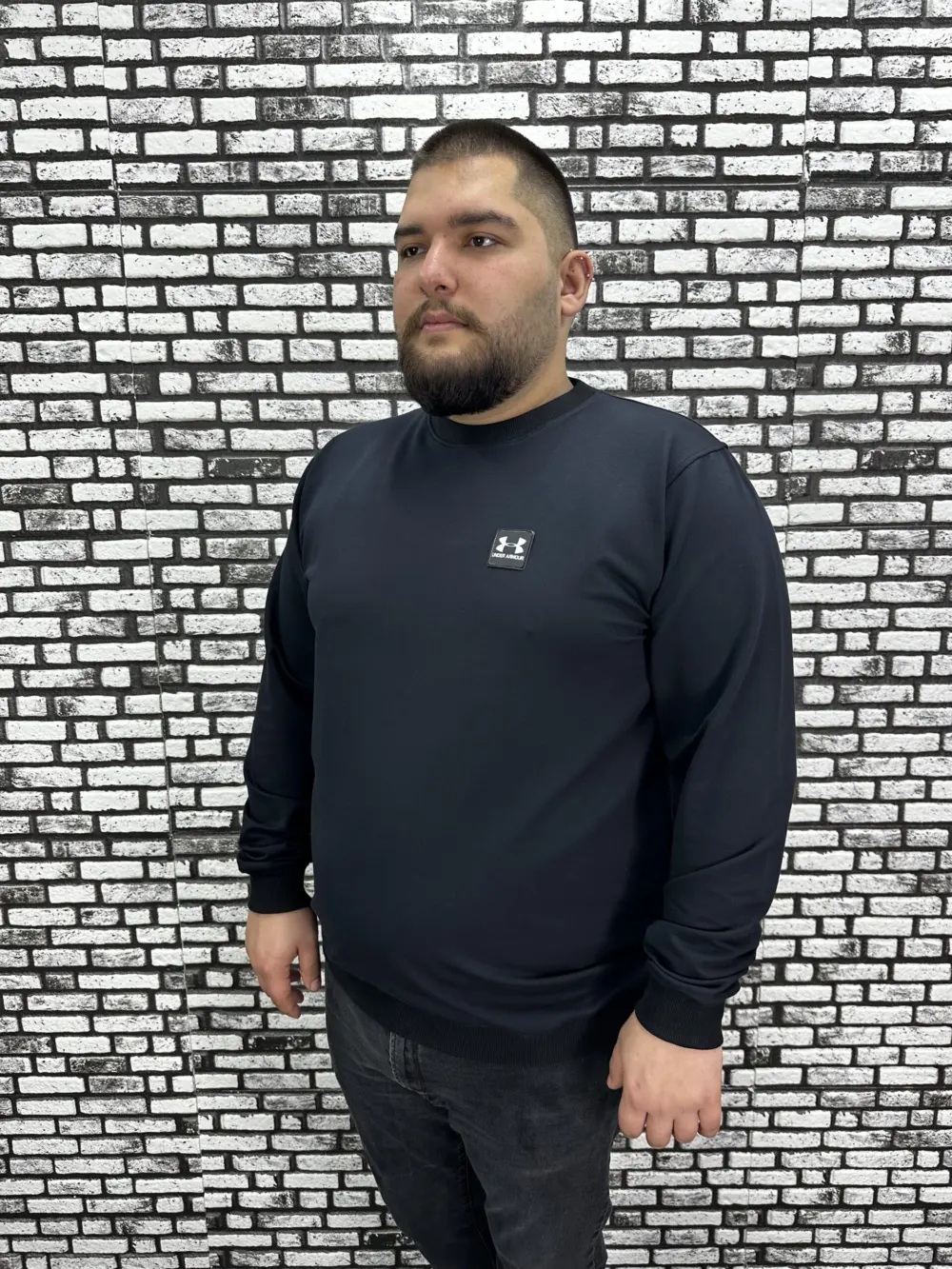 Büyük Beden Erkek Yeni Sezon Sweat Beyaz Kırmızı Siyah Lacivert Renk Dikiş Amblem