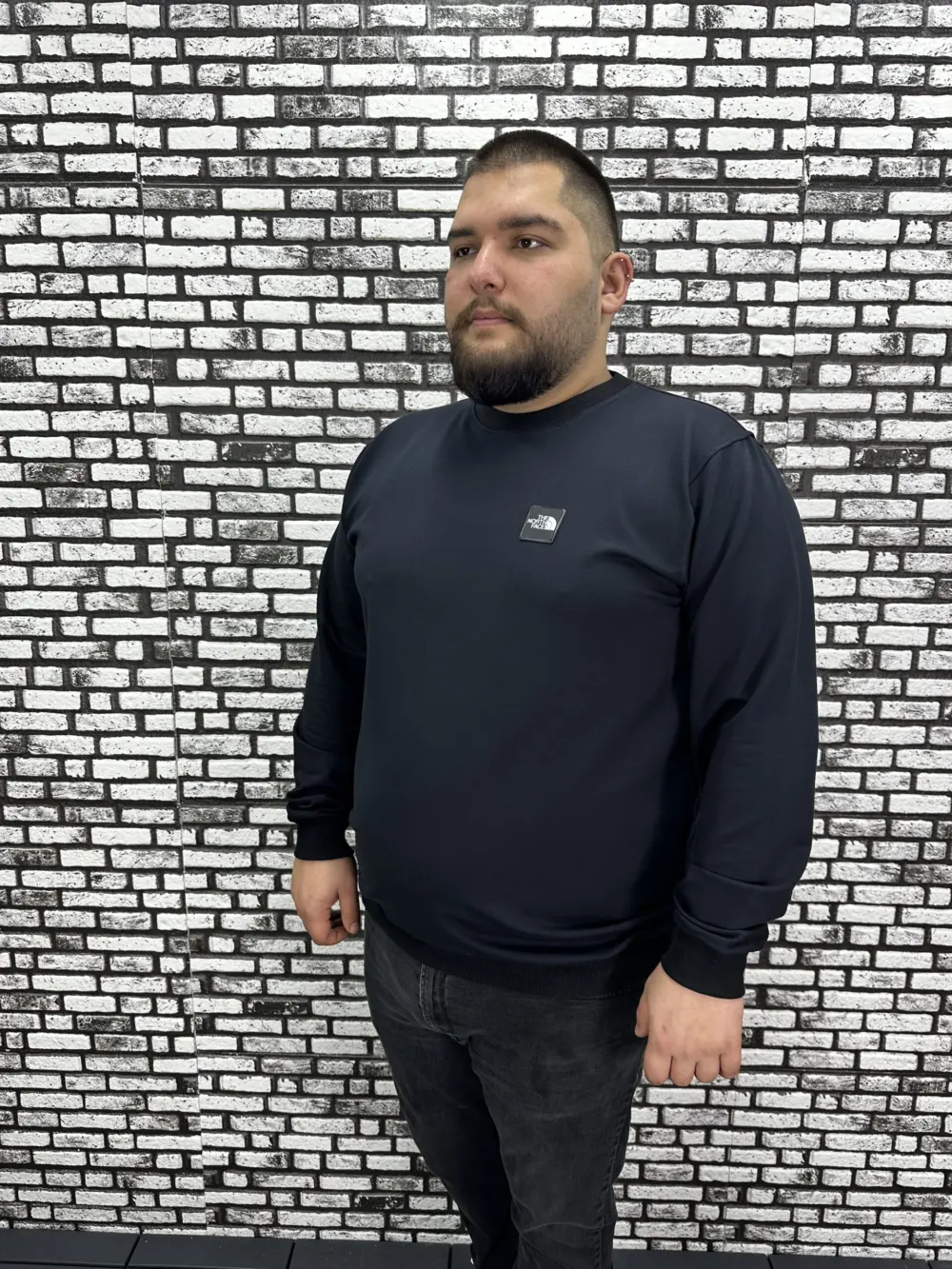Büyük Beden Erkek Yeni Sezon Sweat Beyaz Kırmızı Siyah Lacivert Renk Dikiş Amblem