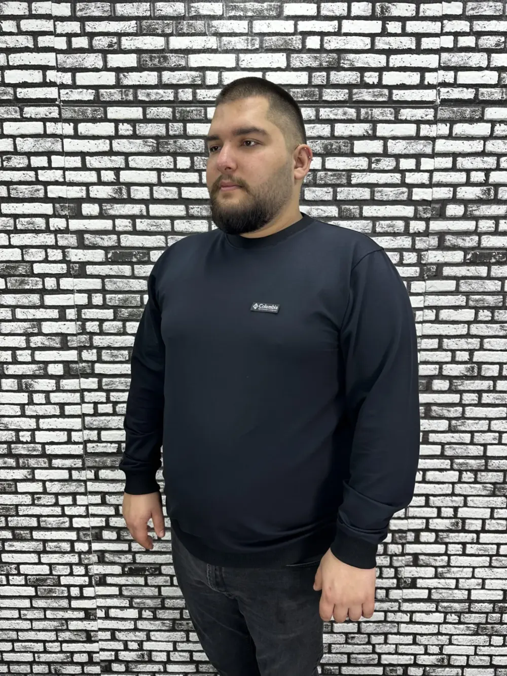Büyük Beden Erkek Yeni Sezon Sweat Beyaz Kırmızı Siyah Lacivert Renk Dikiş Amblem